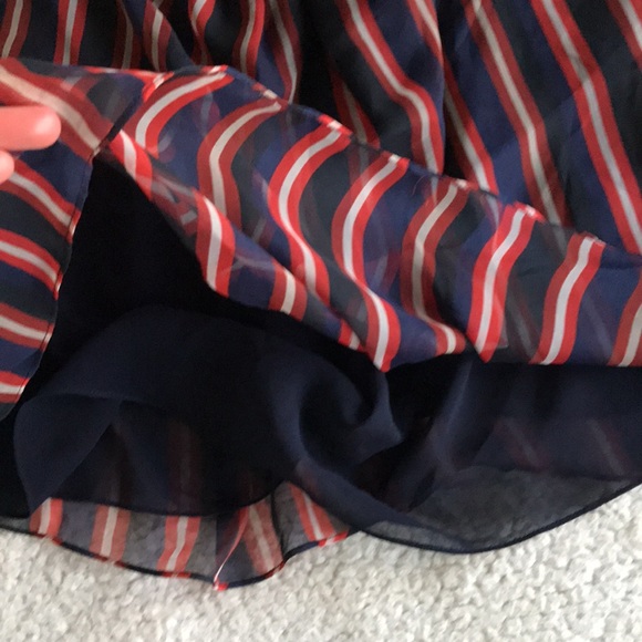 Zara striped flowy chiffon tank top XS - Picture 9 of 12